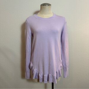 Lilly Pulitzer Estela Ruffle Sweater in light Lilac 026
